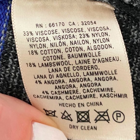 Anthropologie Sparrow Intarsia Sweater Dress XS Wool Cashmere Blue - Picture 4 of 4